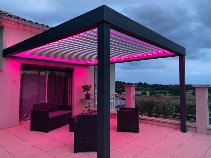 Rolling Roof Pergole